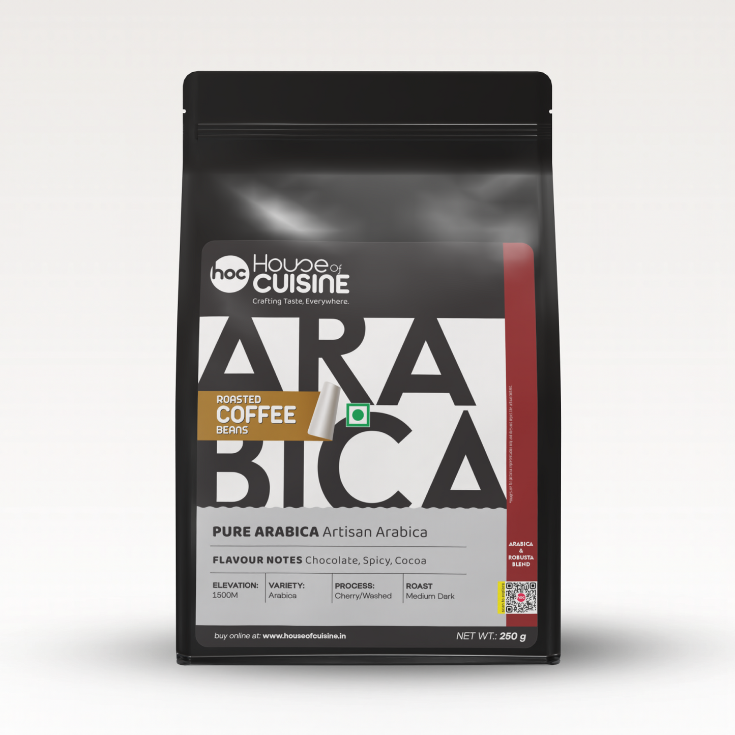 HOC 250g 100% PURE ARABICA | Roasted Coffee Beans
